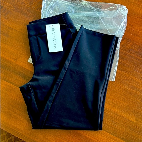 Athleta Pants - NWT Athleta Black Stellar Trousers size 2P